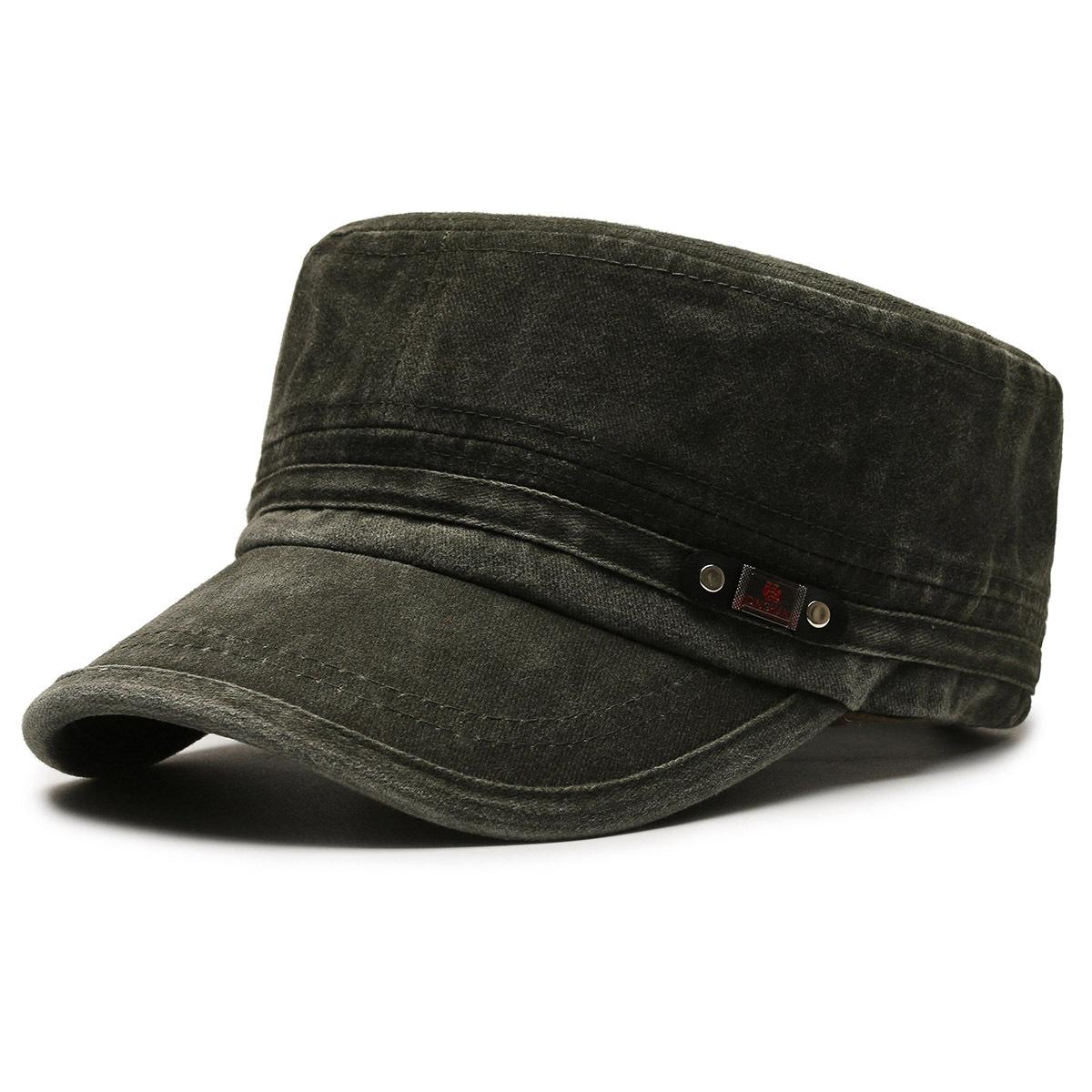 Frühling Herbst herren Military Caps Denim Schiebermütze Armee Visiere Hut Männer Training Cadet Caps armee grüne