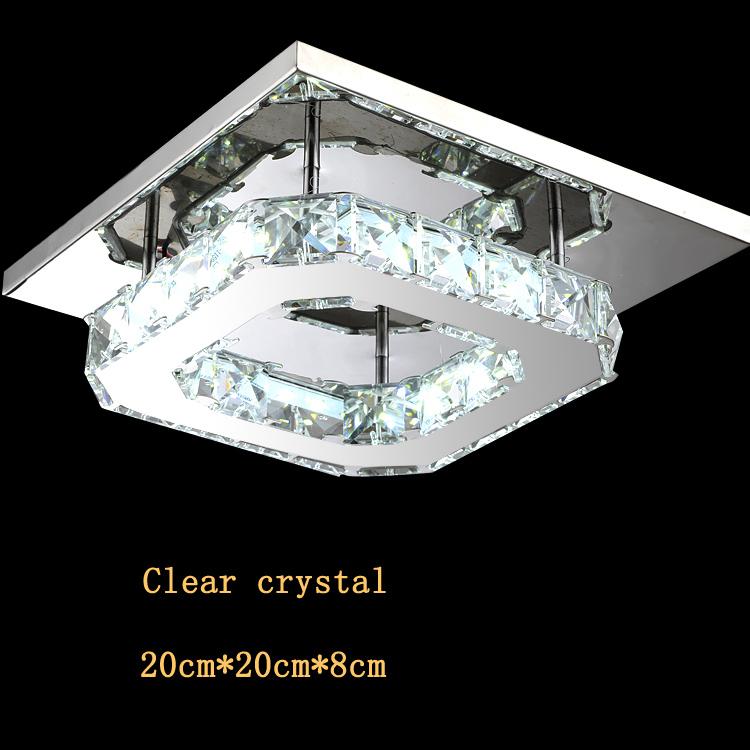 Deckenleuchte Lichter Dekorative LED-Lampen für Zimmer Kronleuchter Kristall-Kronleuchter Home Küche Schlafzimmer Wohnzimmer Moderne Esszimmer Hallw 12W&changeable