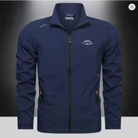 Herren Sommer Windjacke Reißverschlusstaschen UV Sonnenschutz Jacken Atmungsaktiv Ultraleicht Arbeitskleidung Outdoor Skin Dünne Mäntel Camp XL