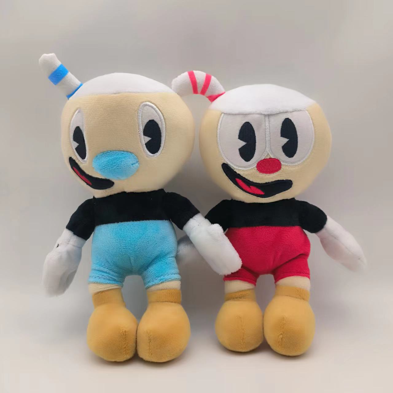 22cm Abenteuerspiel Cuphead Plüschtier Mugman Der Teufel Legendäre Kelch Plüschpuppen Spielzeug Für Kinder Geschenke 22CM
