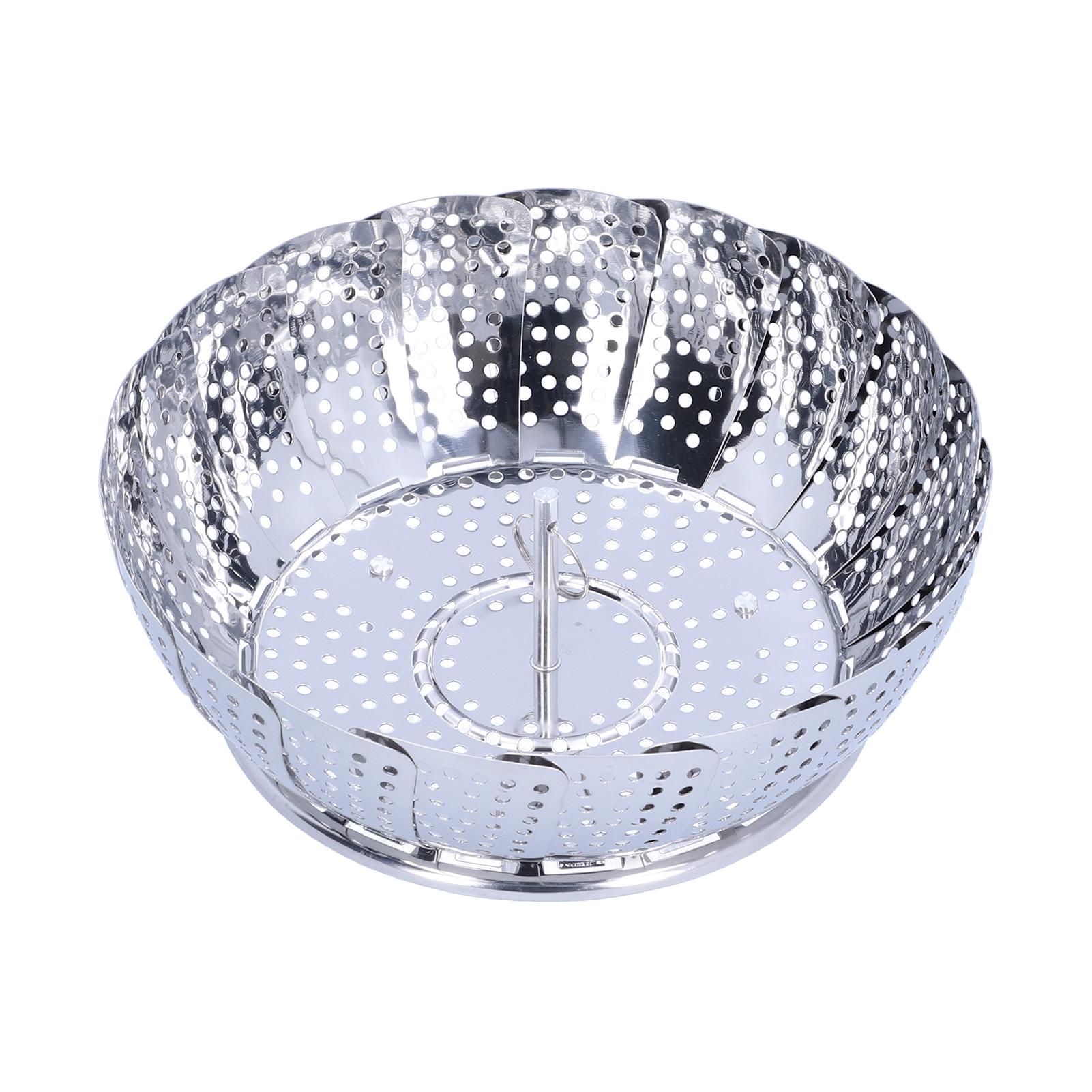 Dampfkorb, multifunktionaler, faltbarer Dampfkorb aus Edelstahl, Kochgeschirr, Küchenzubehör S