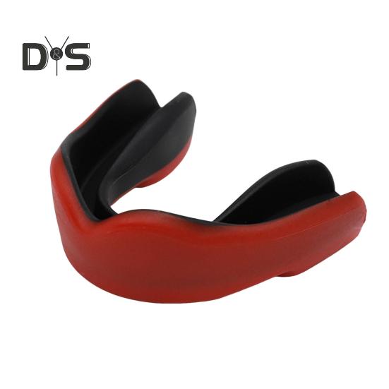 Sport-Mundschutz, sportlicher Mundschutz für Zahnfleisch und Zähne, für Boxen, Basketball, Fußball, Lacrosse, MMA, Hockey, Kampfsport schwarz rot