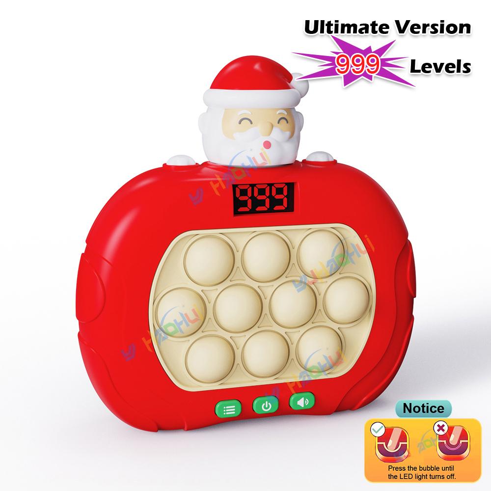 Elektronisches Pop-Quick-Push-Spielkonsolenspielzeug der Stufe 999 mit LED-Anzeigebildschirm, geeignet für Zappelspielzeug für Erwachsene und Kinder, Weihnachtsgeschenk