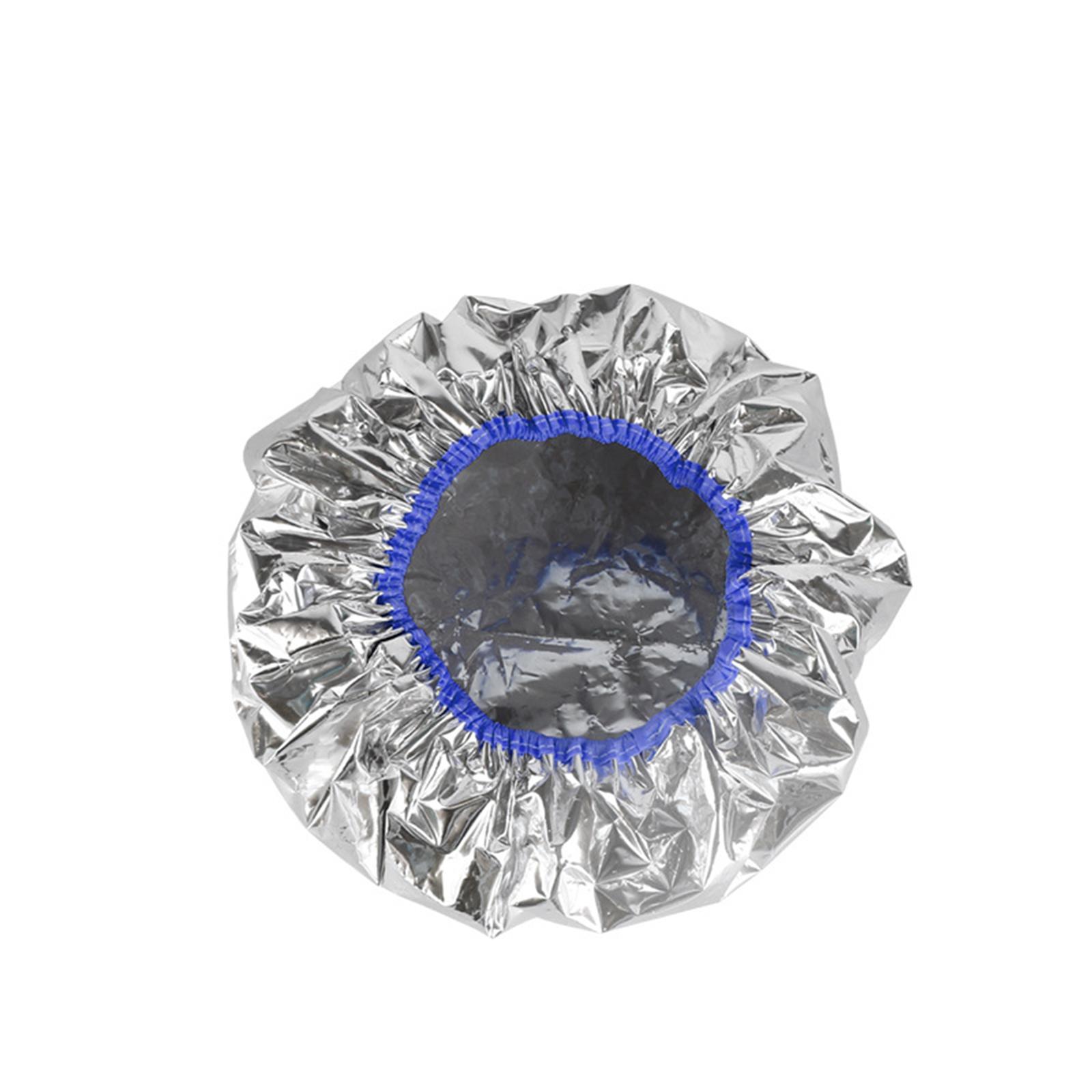 Wiederverwendbare Verarbeitungskappe für Haare, Tiefenpflegekappe, Färbekappe für Haare, Aluminiumfolie blau