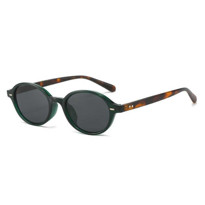 Retro Kleine Ovale Sonnenbrille Frauen Männer Nieten Shades Fashion Eyewear Europäischen Amerikanischen Stil Sonnenbrille UV400
