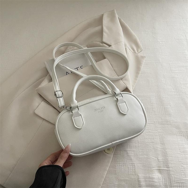 Kleine Handtasche - Umhängetasche Frühling/Sommer - Handtasche zum Bowling weiß