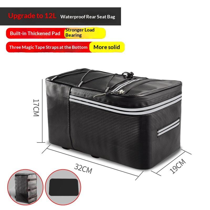 Fahrrad Rücksitztasche Fahrrad Gepäckträger Radfahren Mountainbike Wasserdicht Reise Hecktaschen Aufbewahrungszubehör 12L