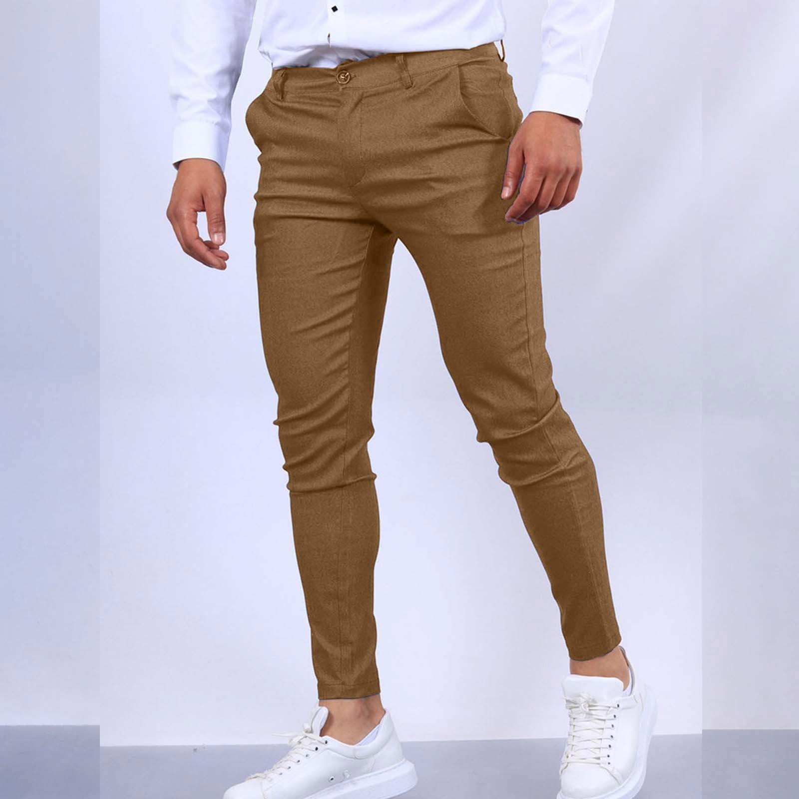 Herren Cargo Hose Hose Lässig Jogger Anzughoser Mit Hose Slim Hose XXL kamelfarben