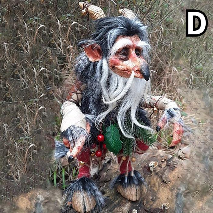 Garten Kobold Statuen Harz Handwerk Horror Rasen Schnitzerei Garten Boden Baum Elf Fee Vintage Gothic Figur D