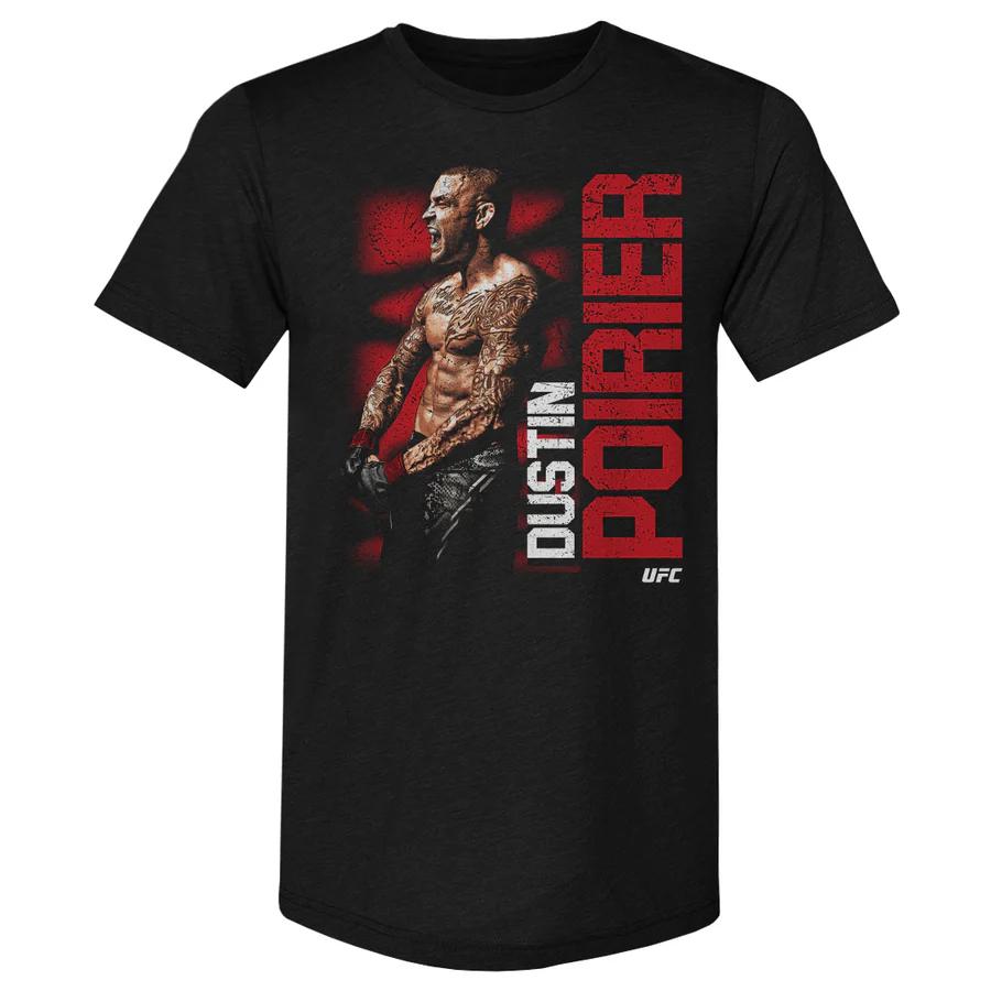 2026 Sommer UFC Dustin Poirier Kampf Grafik T-Shirt Damen Sport Baumwolle Kurzarm Locker Freizeit Fitness Shirt Unisex XL