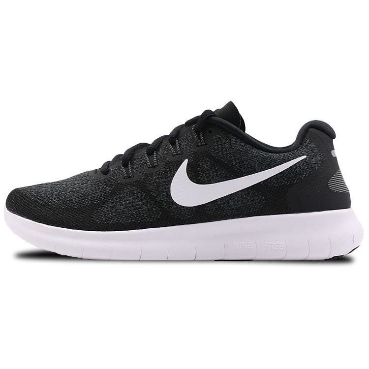 Nike Free RN 2017 Schwarz Dunkelgrau Damen Sneaker Dunkelgrau-Anthrazit-Weiß 880840-001 36
