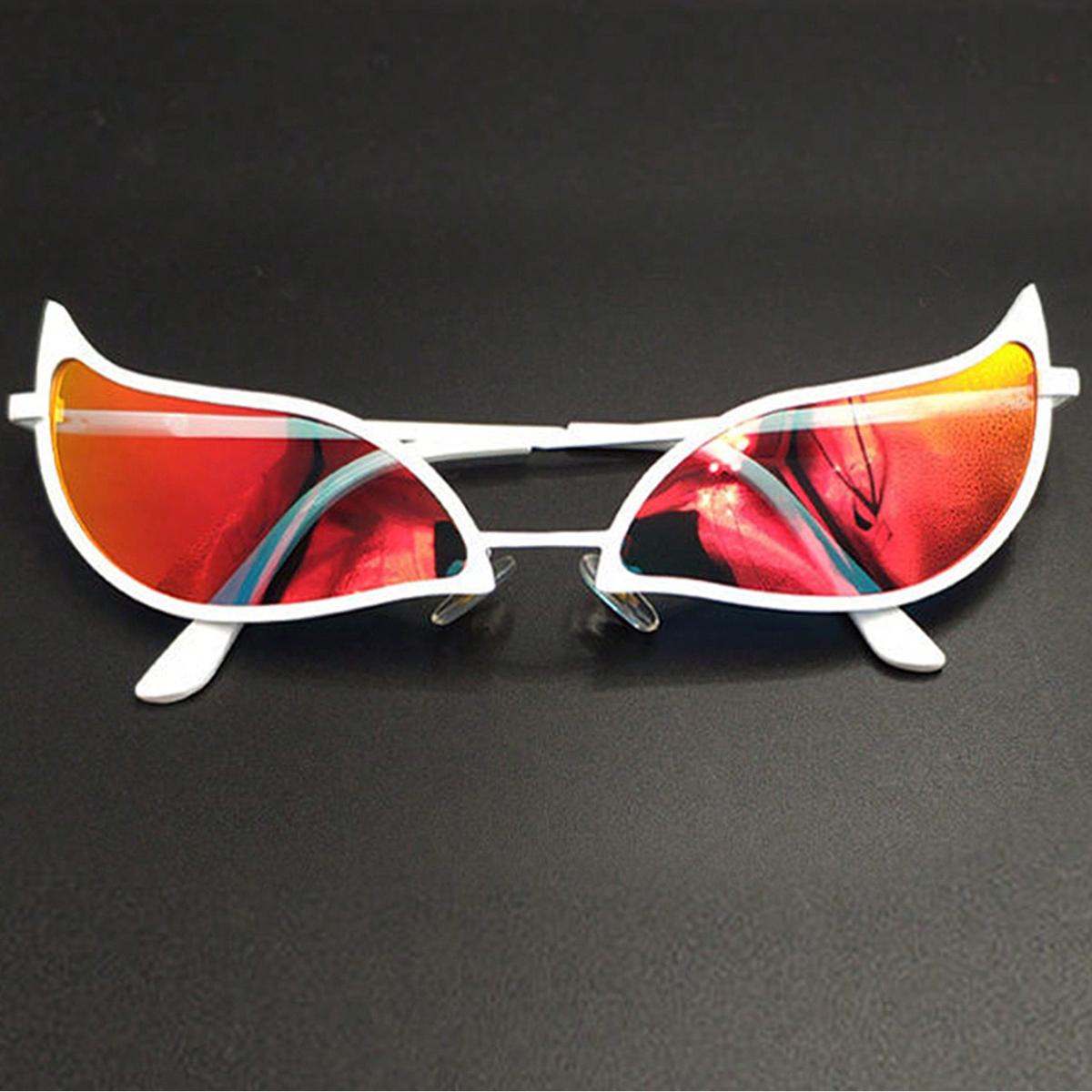 Doflamingo-Brille, Donquixote, Doflamingo, Katzenaugen-Cosplay-Sonnenbrille für Männer und Frauen, Mode, Vintage, lustige Sonnenbrille, männlich/weiblich, Brillen, Party-Sonnenbrille rot