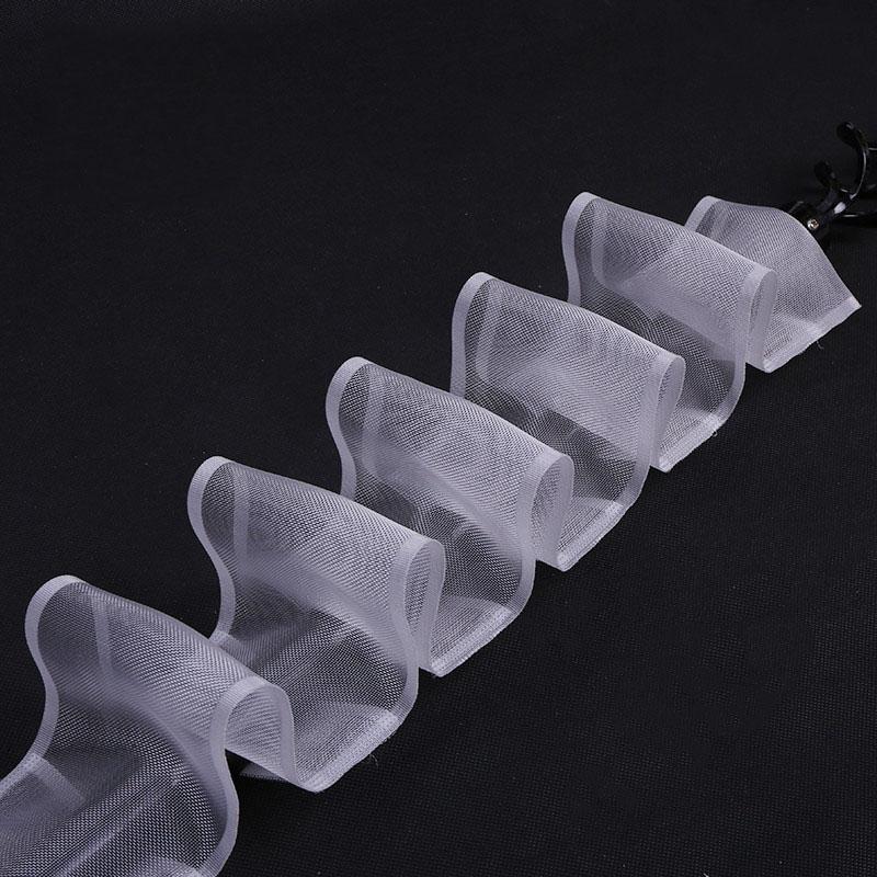10/20M Gardinenband Kräuselband Transparent Stangentasche Gardine DIY für Zuhause Hotel Gardinenmontage 10m