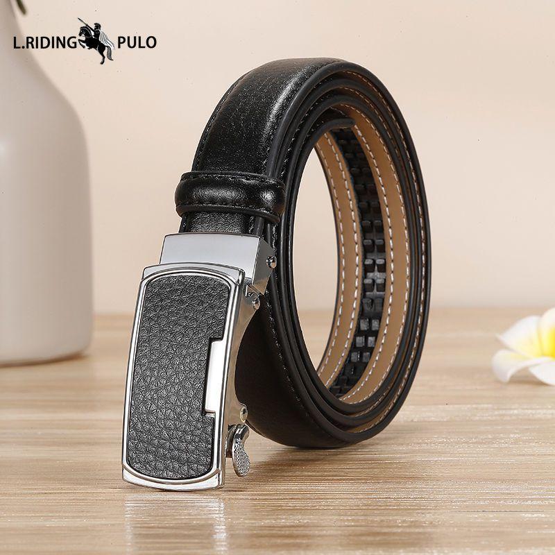 Echtleder Gürtel Gelb Rindsleder Rot Automatische Schnalle Gürtel Blau Weiß Orange Farbe Gürtel 100cm schwarz