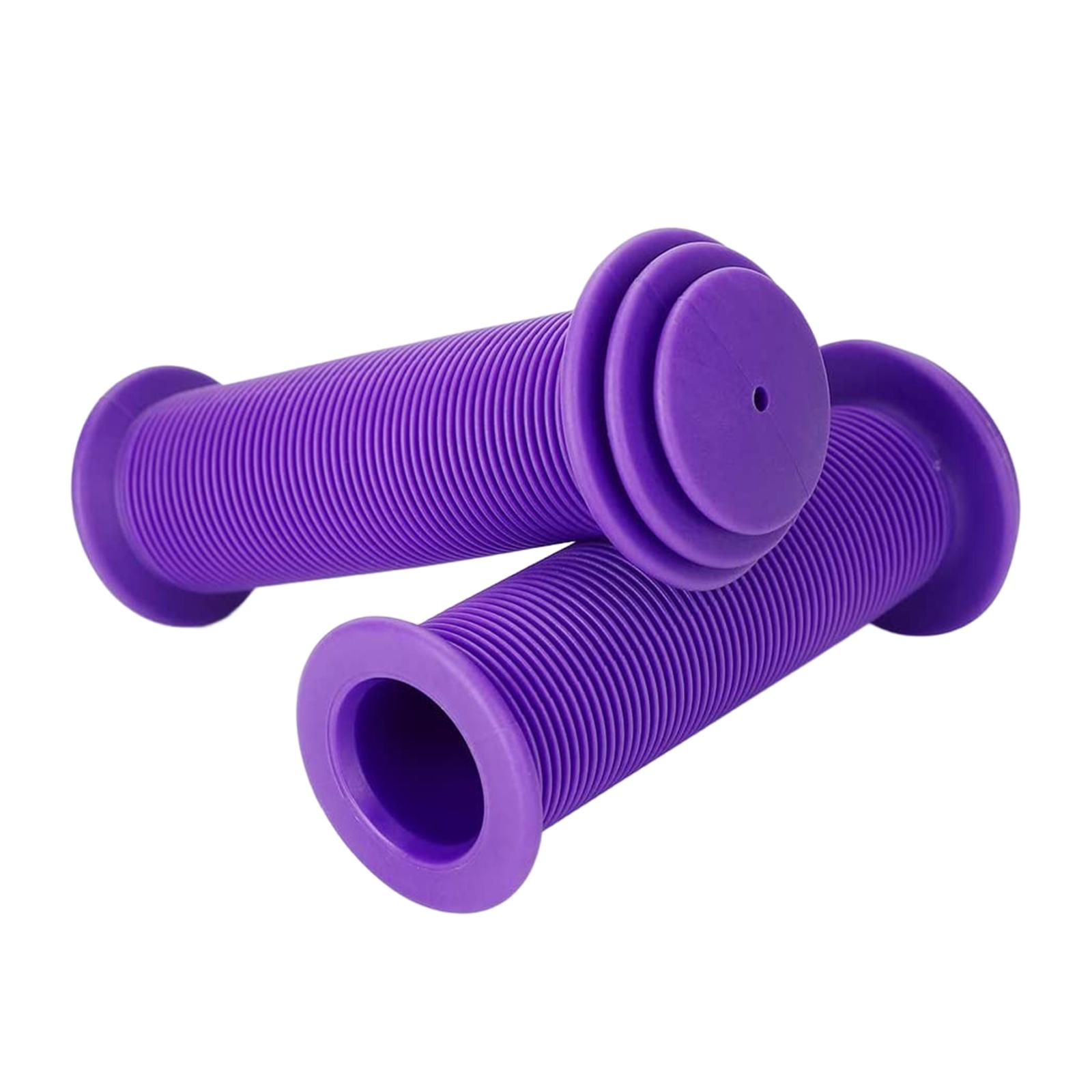2x Premium MTB Fahrradgriffe Ärmel Gummi Fahrradgriffe Durchmesser 0,87  Fahrradlenkergriffe für Roller Dreirad Kinderfahrrad BMX violett