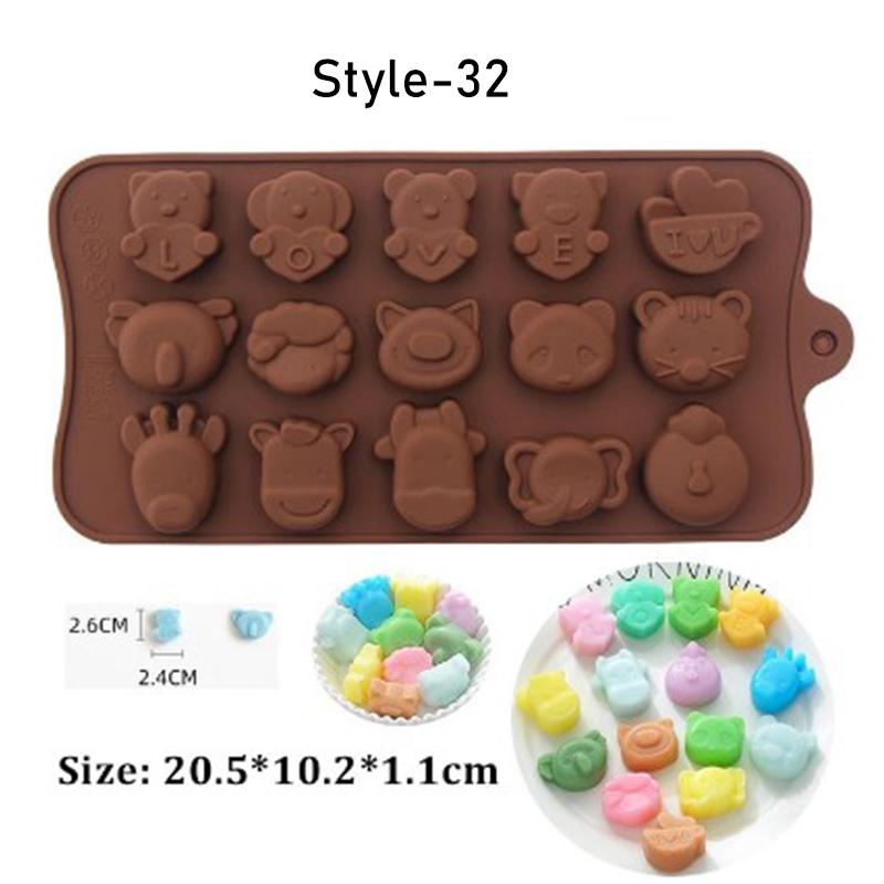 Mode Obst 3D Eis Harz Form Tier Form Jelly Pudding Kuchen Backen Werkzeug Gummibärchen Süßigkeiten Silikon Formen DIY Schokolade Love Animal