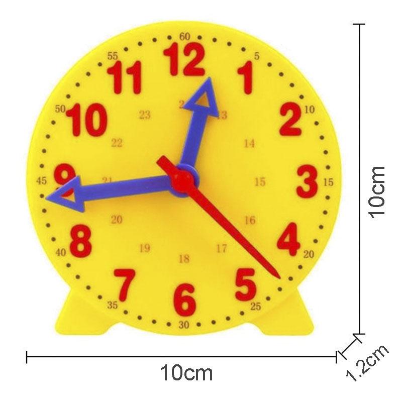 Kinder Montessori Uhr Pädagogisches Spielzeug Stunde Minute Sekunde Erkenntnis Passenden Puzzle Spielzeug Kinder Frühen Vorschul Lehrmittel yellow