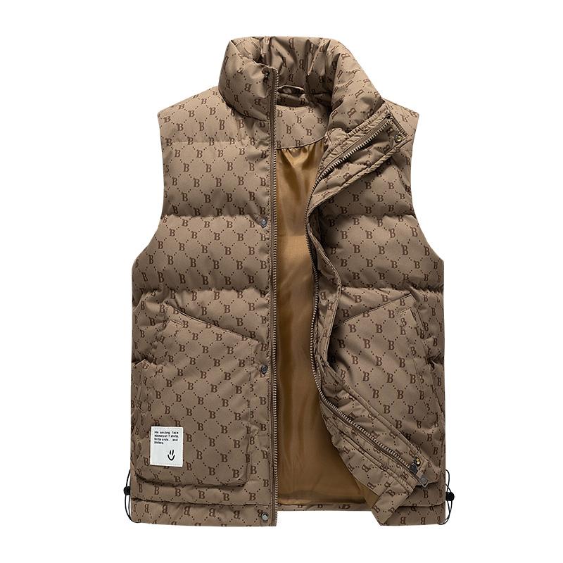 Winter Männer Frauen Winddicht Weste Warm Ärmel Jacke männer Weste Im Freien Stehkragen Tops Harajuku Westen XL khaki