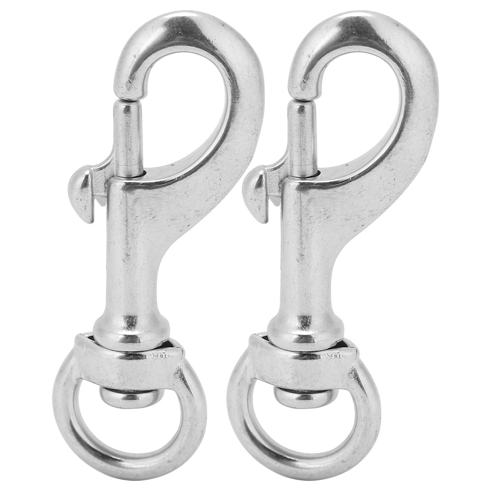 2 stücke 80MM Tauchen 316 Edelstahl Swivel Auge Snap Haken Swivel Single Ended Tauchen Clip