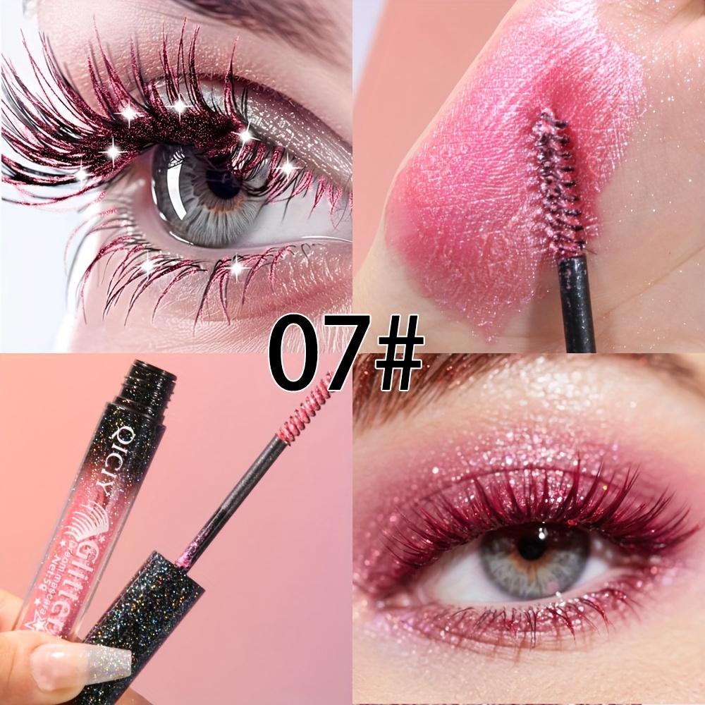 1 Stück Diamond Shine Wasserdichte Volumen-Schwung-Mascara Glitzer Schnee-Effekt, Wischfeste Augen-Make-up für Alle Hauttypen Damen-Kosmetik