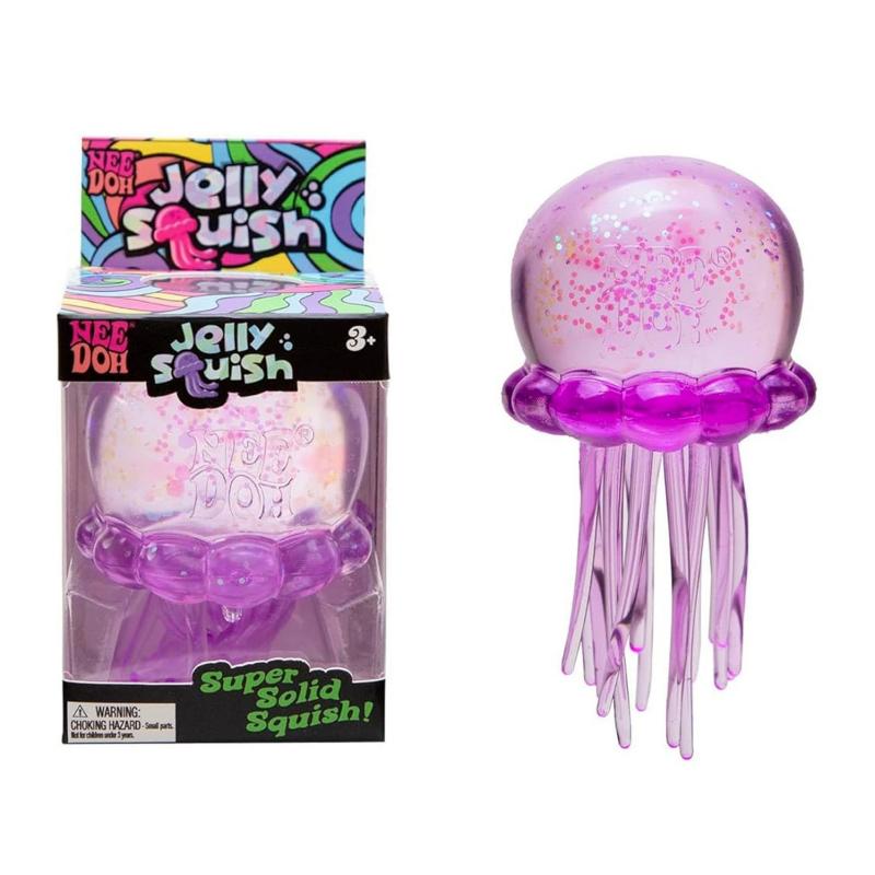 Neues Schylling Needoh Qualle Squishy Weiches Knet-Sensorik-Spielzeug Stressabbau Anti-Angst Fokus-Spielzeug Perfekt zur Entspannung violett