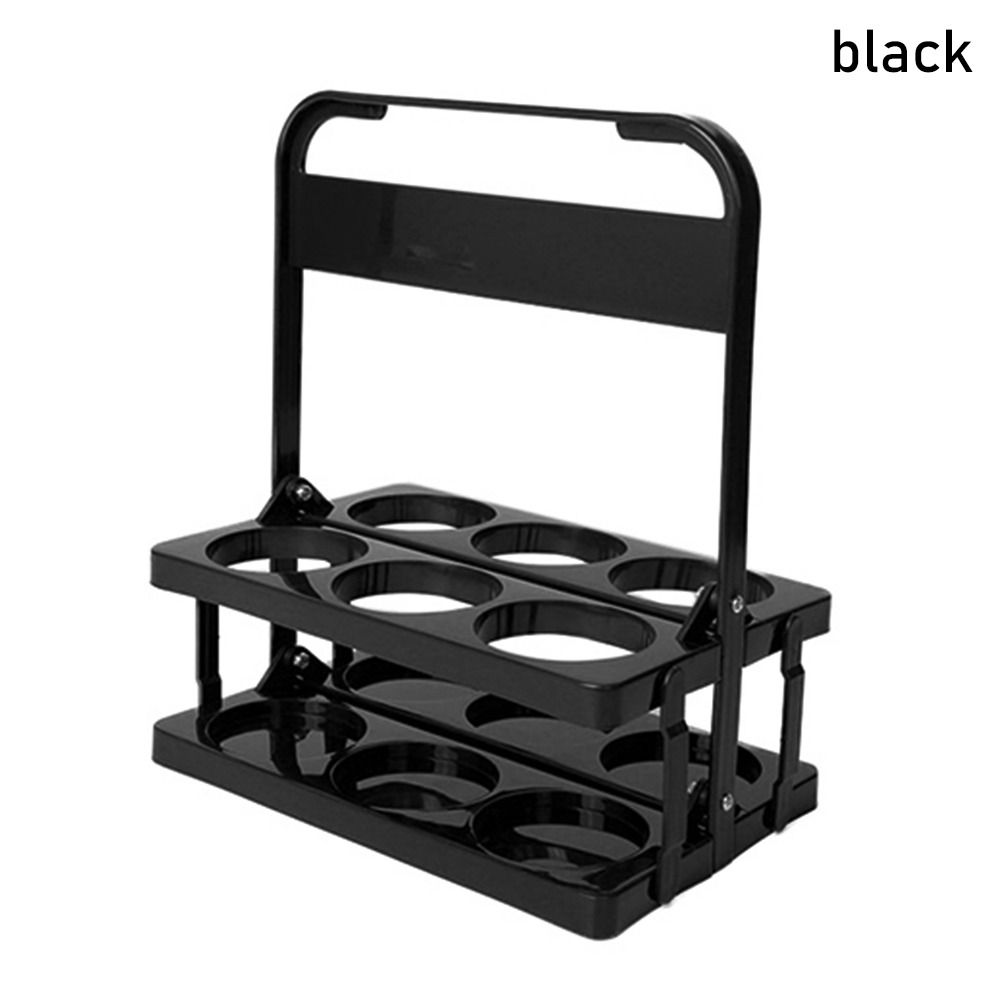 1Pcs Bar Getränke Display Bier Flasche Träger Korb Tasse Organizer Trinken Halter Kunststoff Bier Rack black
