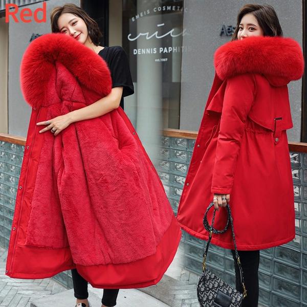2023 neue Stil frauen Jacke Winter Unten Baumwolle Jacke Frauen Schlanke Damen Jacke XXXXXXL rot