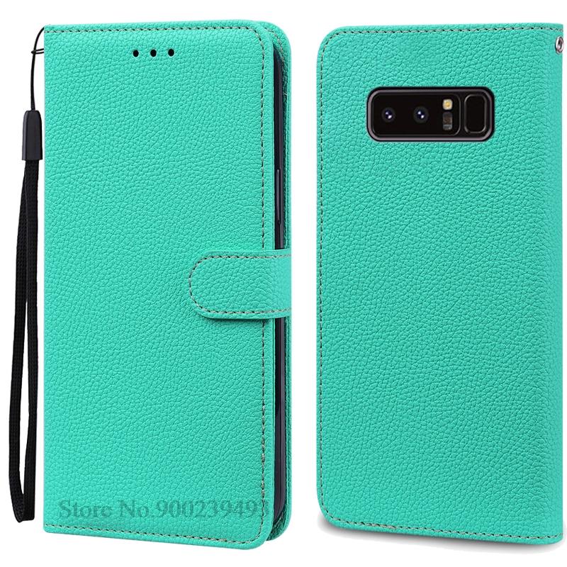 Note 8 Hülle für Samsung Galaxy Note 8 Hülle N950F N950 Brieftasche Leder Flip Hülle für Samsung Note8 Hülle Buch Cover Coque Fundas For Samsung Note 8 himmelblaue