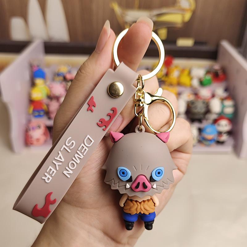 Anime Demon Slayer Schlüsselanhänger Kimetsu No Yaiba Modell Kamado Tanjirou Schlüsselanhänger Auto Schlüsselanhänger Schultaschen Anhänger Geschenke