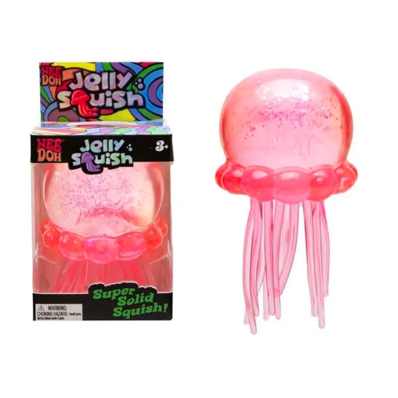 NEU Needoh Qualle Squishy Spielzeug Ungiftig Wasserspiel Verfügbar, Weiches Stressabbau Spielzeug Niedlich Heilend Knetbar Sensorisch Beruhigendes Spielzeug rosa