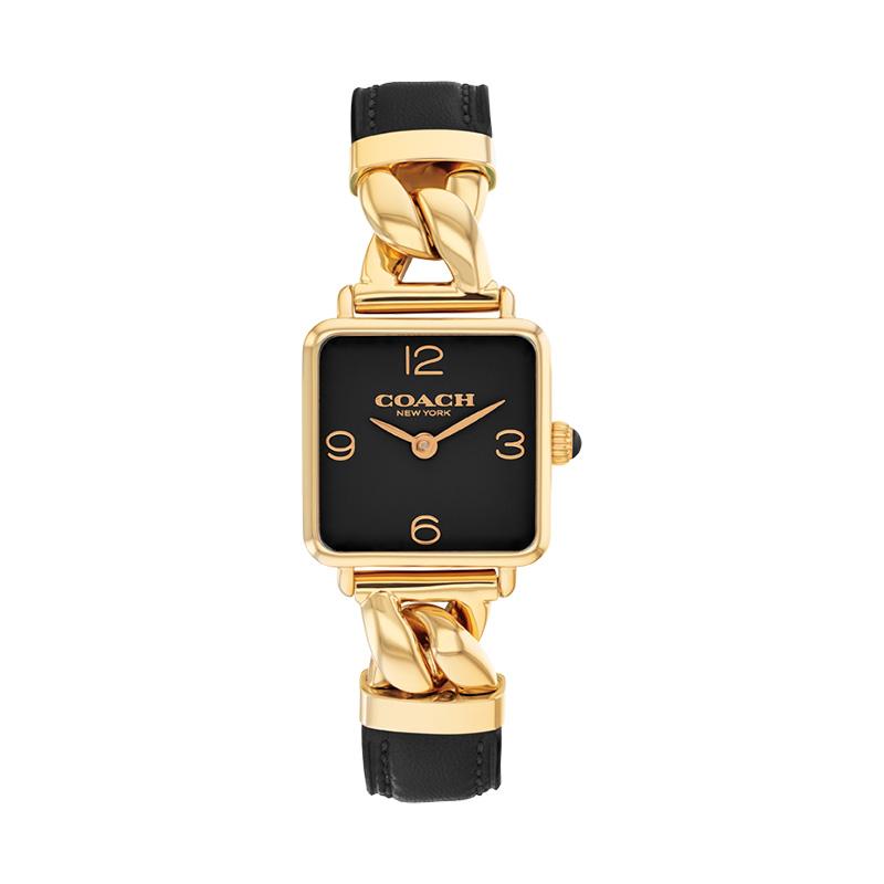 Coach Cass Quarzuhr Schwarzes Zifferblatt 30 Meter Wasserdicht Luxus Damenuhren 14504356 Regular Watch Box black