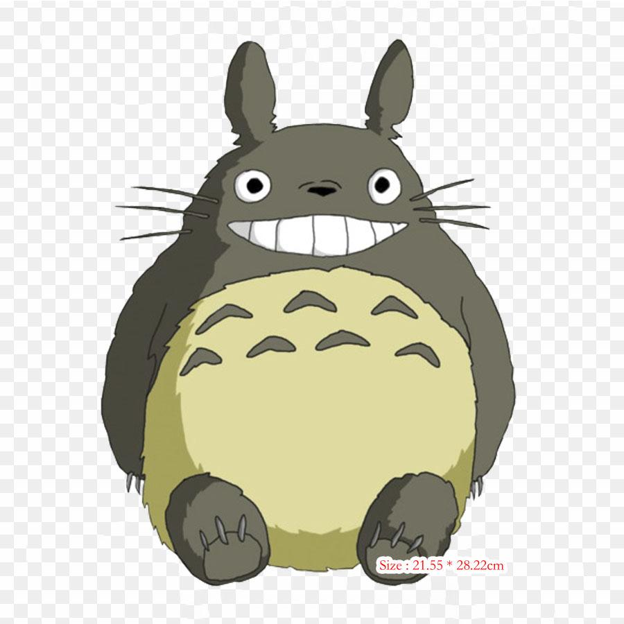 Totoro Zeichnung Ghibli Museum Catbus Aufnäher zum Aufbügeln für Kleidung, Applikationsaufkleber auf Kleidung, hitzeempfindlicher individueller Aufnäher