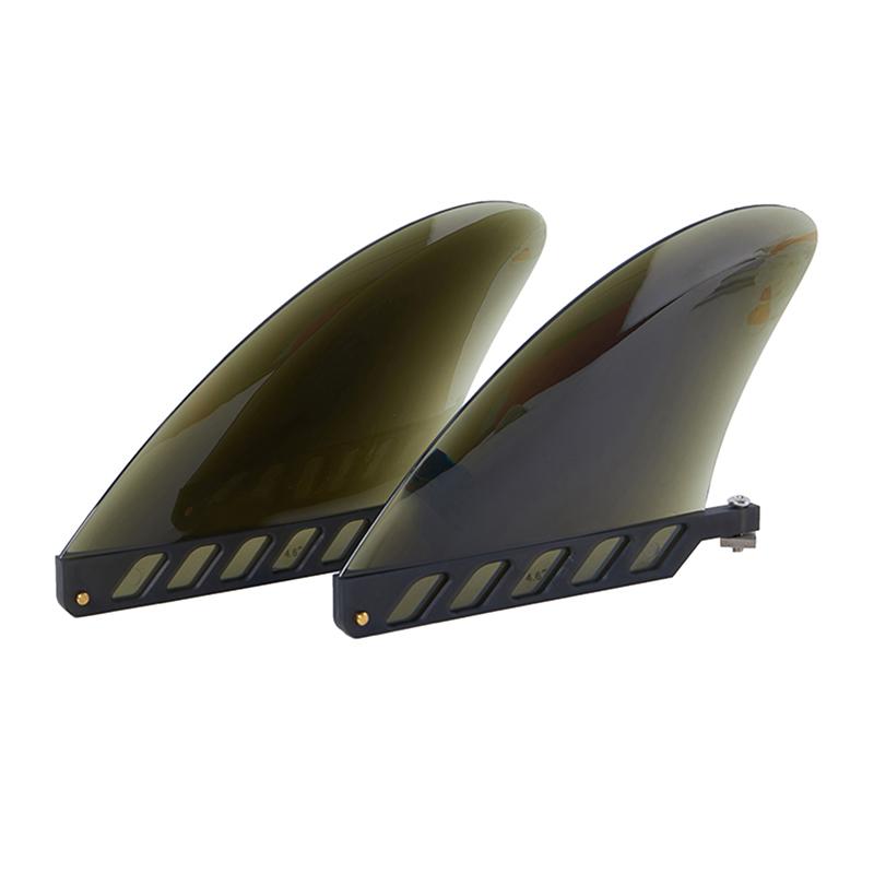 4,6 Zoll weiche flexible Center-Finne für SUP, Weißwasser-Finne für Air SUP, Longboard, Surfbrett, aufblasbares Stand-Up-Paddle-Board, Surfzubehör schwarz