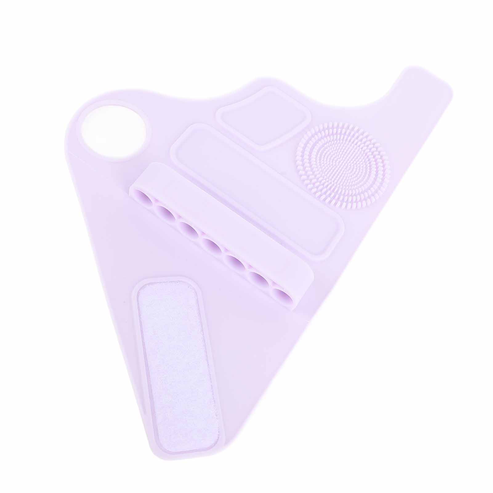 Make-up-Palette Silikon-Armband Make-up-Mischpalette Handschlaufe Foundation Concealer Make-up violett