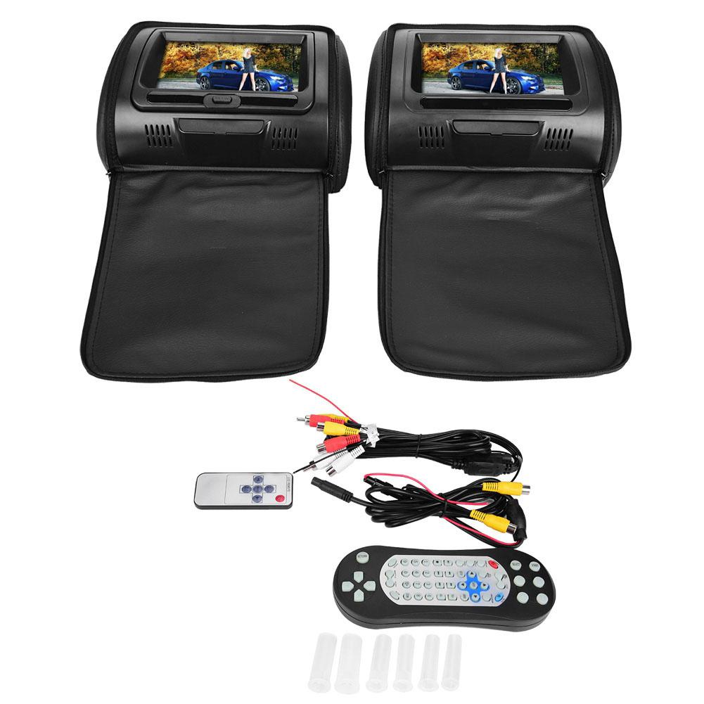 7-Zoll Digitaler Auto-Bildschirm Kopfstützen-DVD-Video-Player Monitor mit Reißverschlussabdeckung