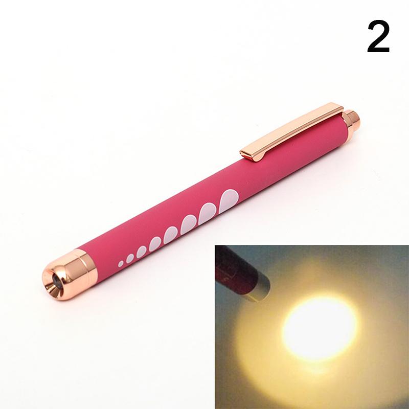 Mini Medizinische Stiftlampe Tragbare LED-Taschenlampe Mini-Taschenlampe Weißes Gelbes Licht Für Arzt Krankenschwester Diagnose Messungen Stiftlampe 2