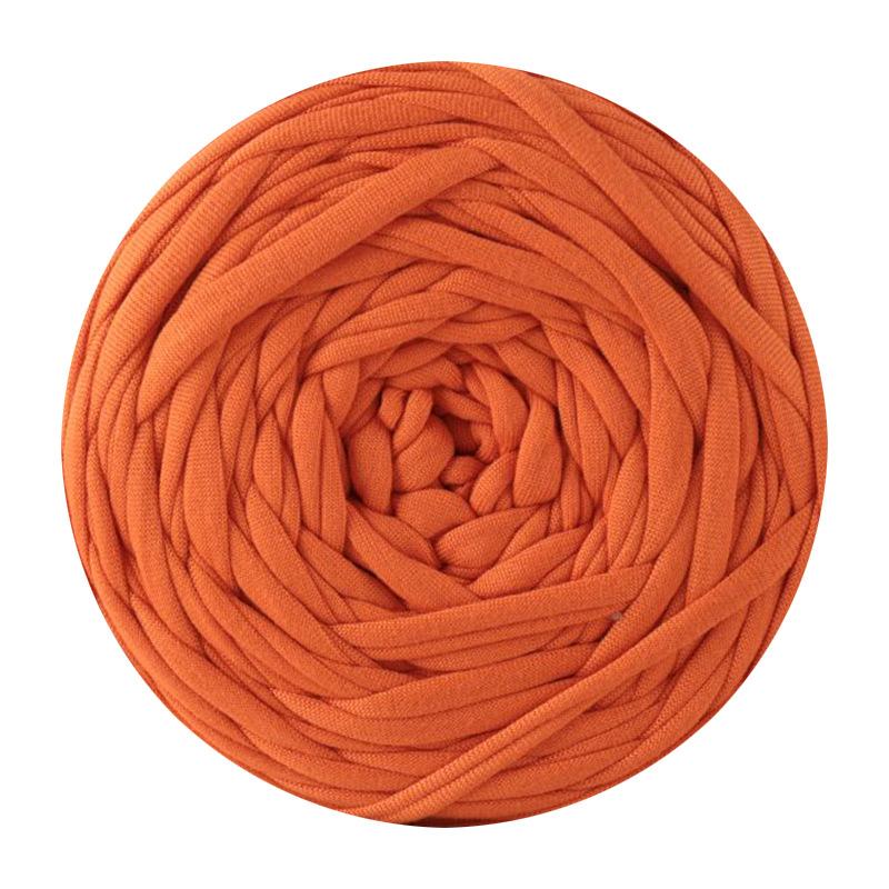 Häkelgarn Weich & Strapazierfähig T-Shirt-Garn für DIY Häkelarbeiten Taschen, Kissen, Puppen & Heimdekor-Projekte orange