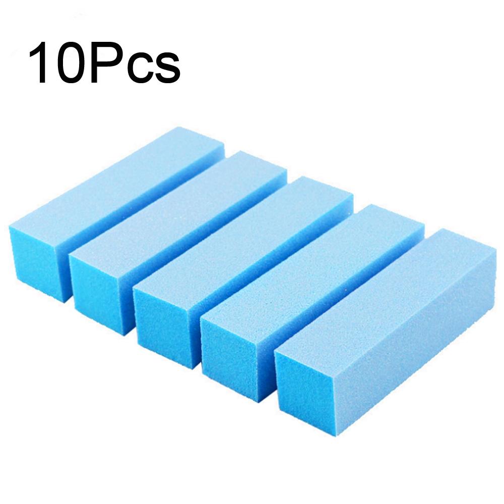 10 Stücke Nagel Polieren Schleifen Puffer Block Acryl Pediküre Maniküre Nail art Werkzeug blau