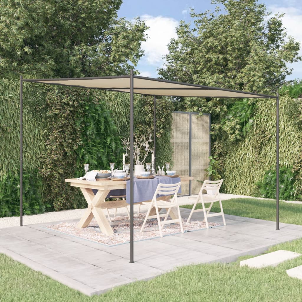Vidaxl Markise, Beige, 3x3 M, 180 G/M², Stoff Und Stahl