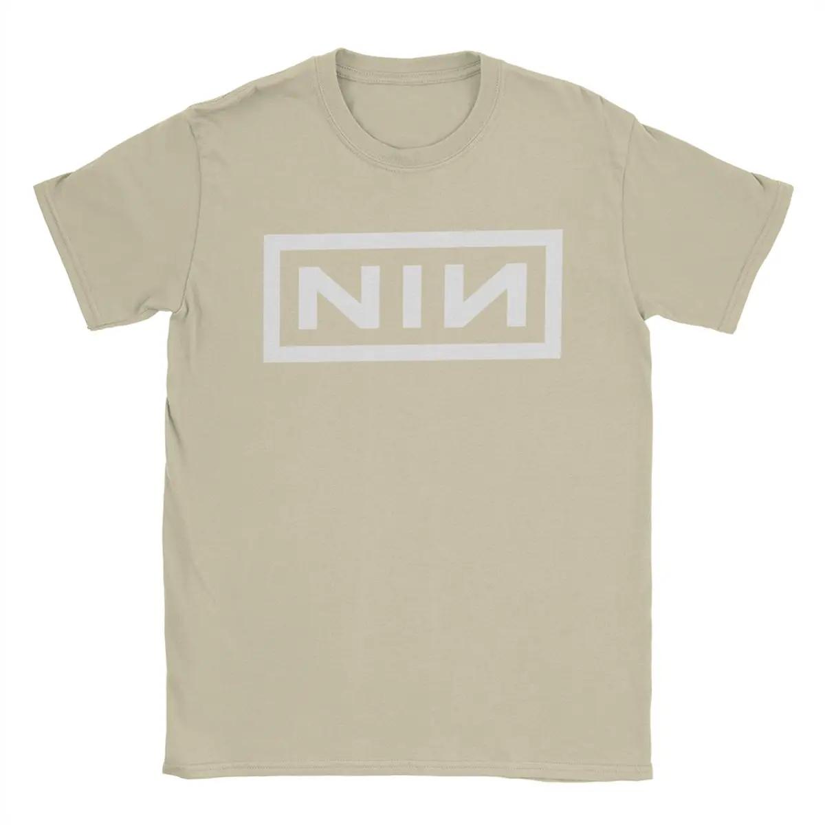 Neuartige Nine Inch Nails NIN T-Shirts für Herren, Rundhalsausschnitt, 100 % Baumwolle, kurzärmeliges T-Shirt, Sommerkleidung XL khaki