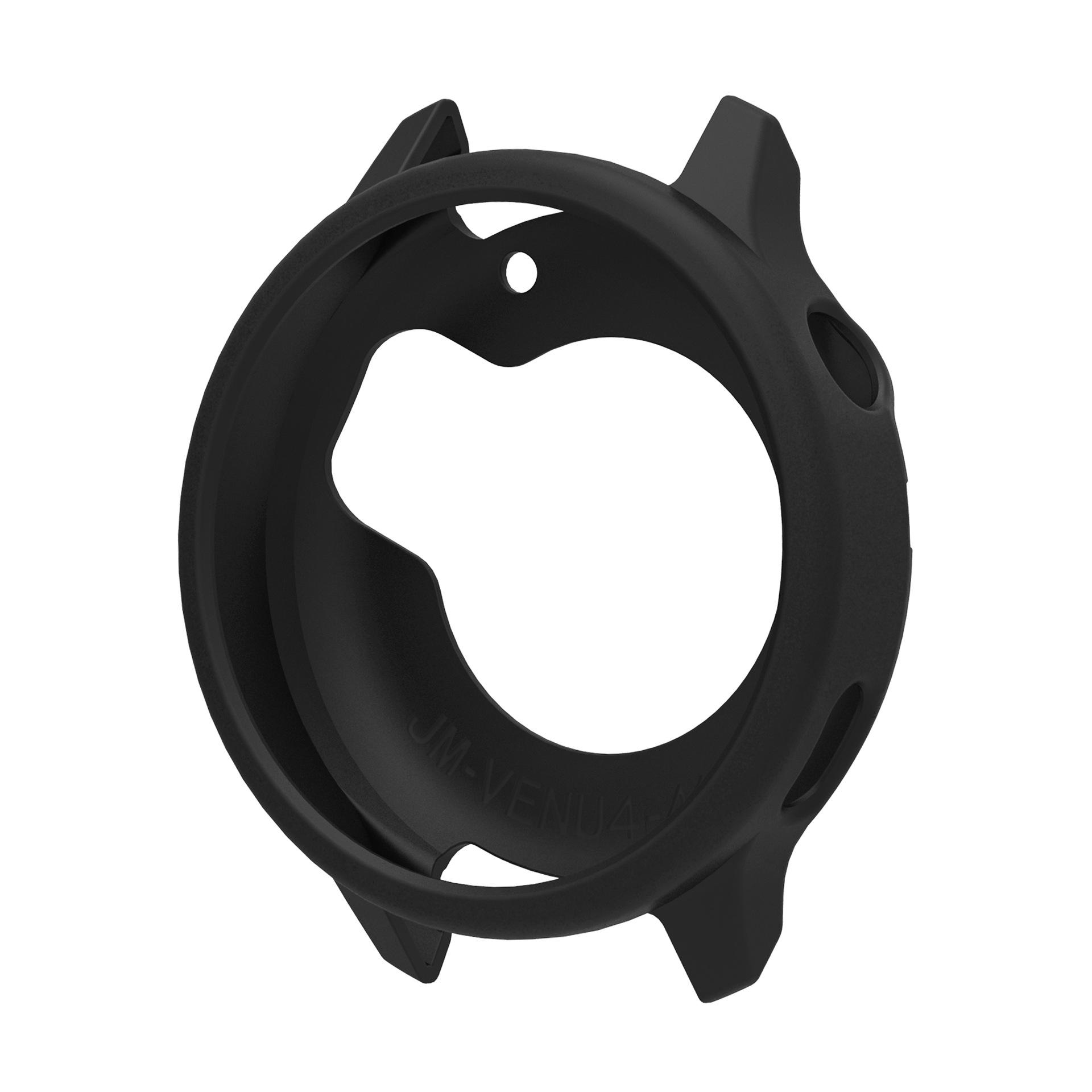Weiche Silikonhülle für Garmin Venu 4 45mm 41mm Bumper Hohlabdeckung Schutzschale Armband für Garmin Venu4 Smartwatch Zubehör For Garmin Venu 4 45mm schwarz