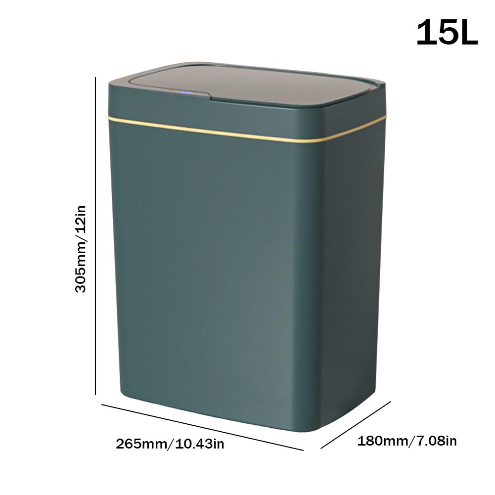 Berührungsloser Schmaler Smart Sensor Mülleimer Smart Home 15/18L Automatisches Absacken Elektronischer Mülleimer Smart Badezimmer Mülleimer Battery Type