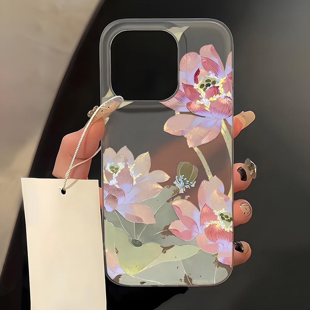 Blumenklare Handyhülle für iPhone 15 16 Pro Max Hülle iPhone 13 11 12 14 Pro Max Plus 12 13 Mini Stoßfeste Silikon-Softcover For iPhone 14 13