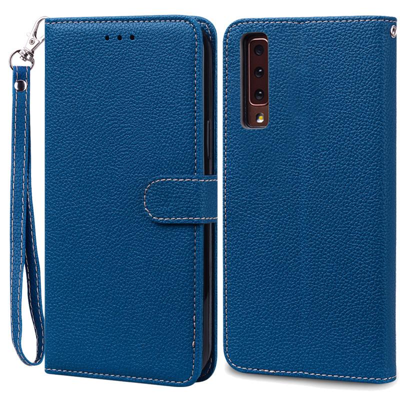 Für Samsung Galaxy A7 2018 Hülle Galaxy A 7 2018 Hülle Luxus Leder Flip Case Für Samsung Galaxy A7 2018 SM-A750F Handyhüllen Samsung A7 2018 A750