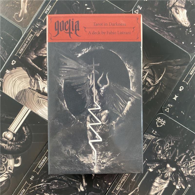 Goetia-Kartenlesen in der Dunkelheit – 78-Kartenspiel für Wahrsagerei und Brettspiele, englische Ausgabe, Standardgröße, ab 14 Jahren 1 set of cards