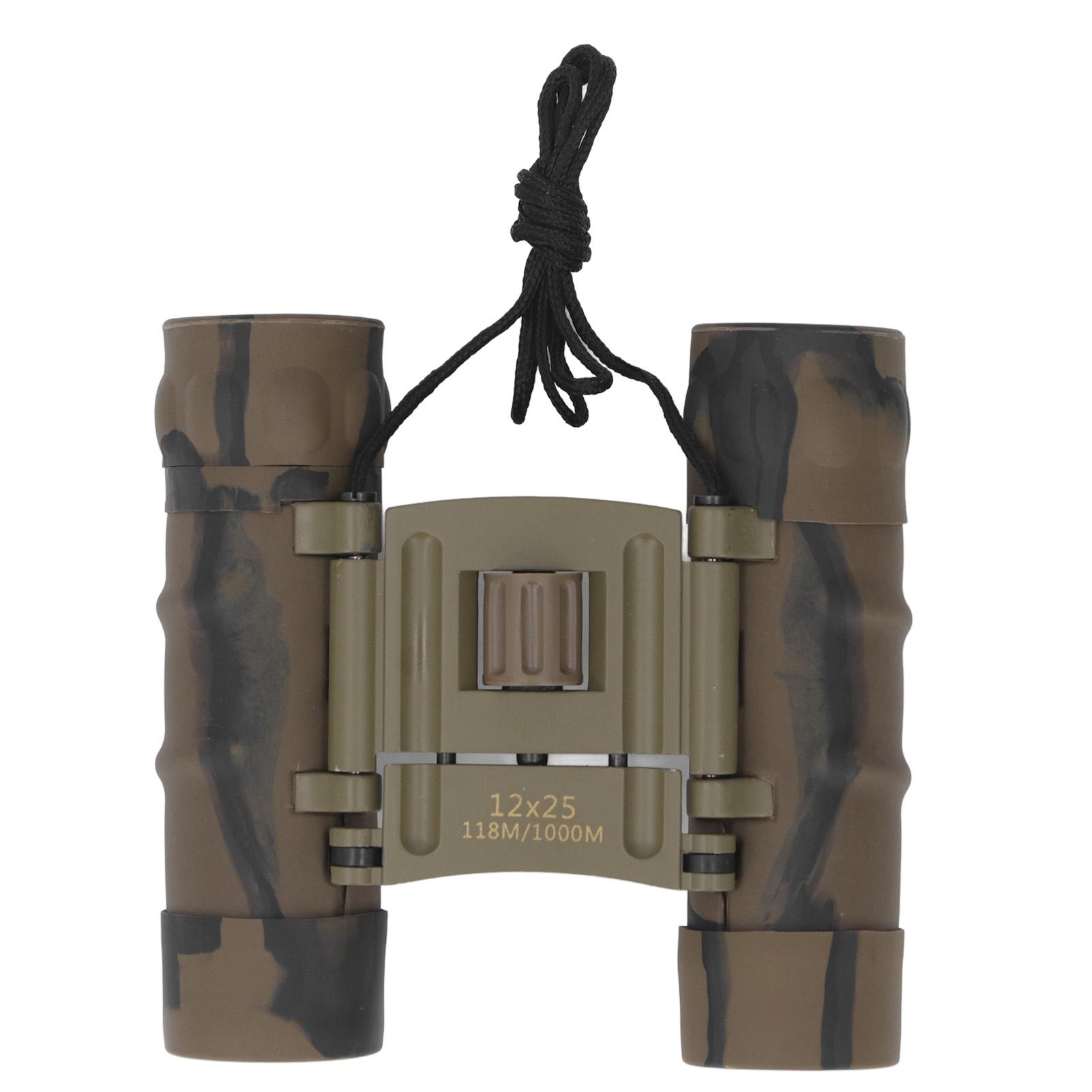 12 x 25 Fernglas Einfach zu fokussieren Tragbar 8x Vergrößerung Leistungsstarkes HD-Fernglas für Outdoor