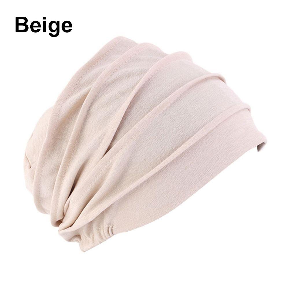 Weiche Winter Warme Haarausfall Kopftuch Mützen Kopf Wrap Chemo Hut Muslimischen Hijabs Frauen Turban Hut beige