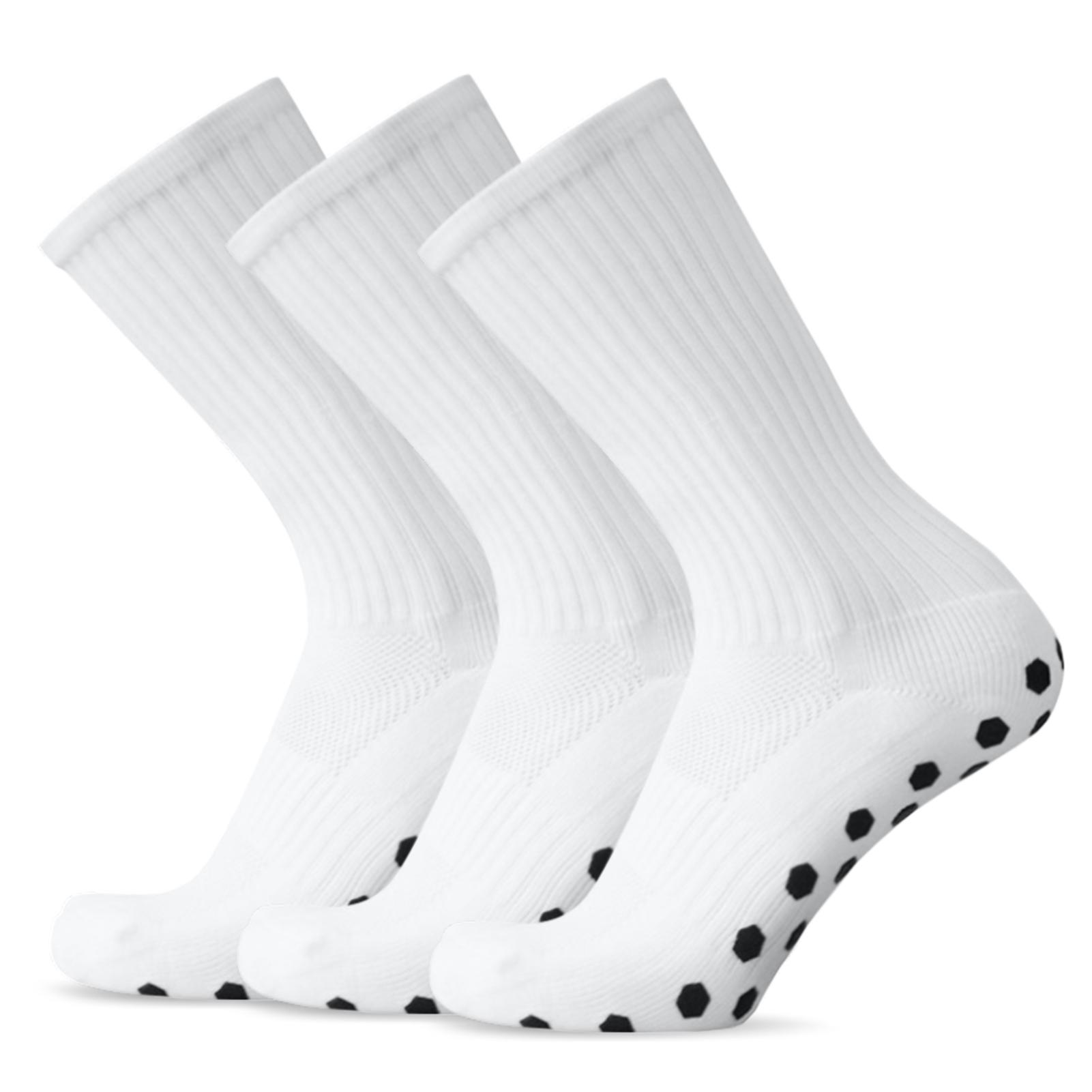 1 paar Anti Slip Fußball Socken Team Sport Socken Outdoor Fitness Atmungsaktive Schnell Trocknend Socken 3 Pairs weiß