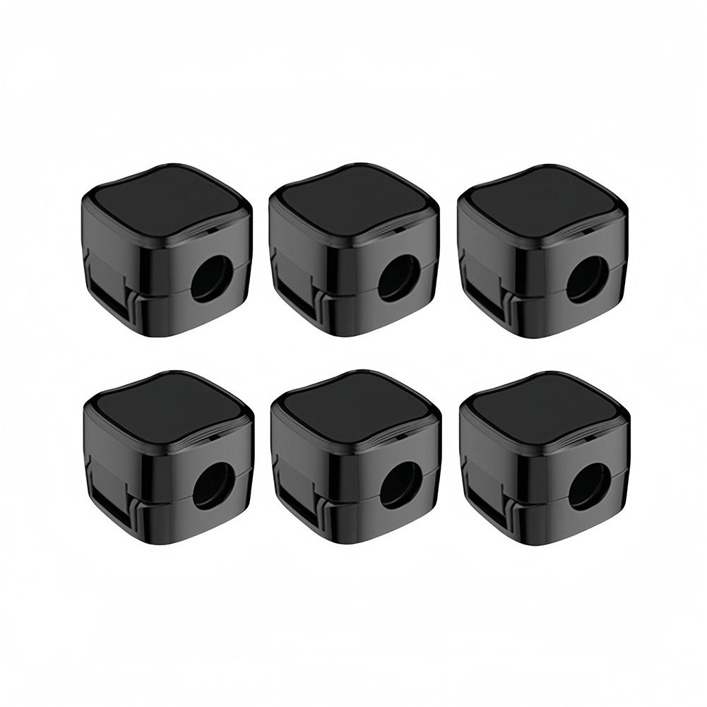 6 STÜCKE Magnetische Kabel-Clips Kabel Glatte Einstellbare Kabel Halter Unter Schreibtisch Kabel Management Draht Keeper Kabel Veranstalter schwarz