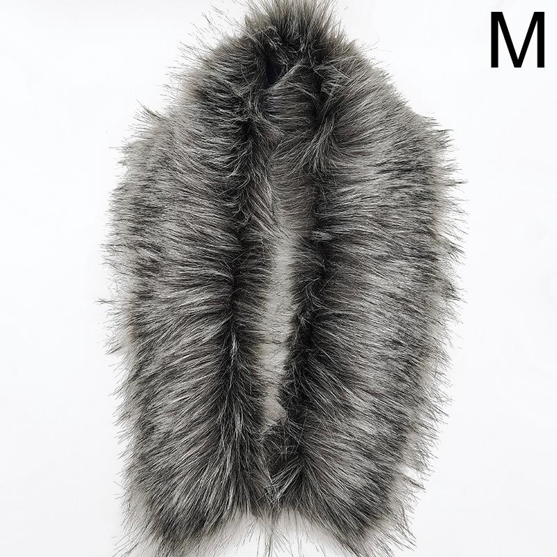 Mode Winter Faux Fuchs Pelz Kragen Gefälschte Pelz Mantel Schals Luxus Frauen Männer Jacken Kapuze Schal Decor Weibliche Hals Kragen Wraps 80cm